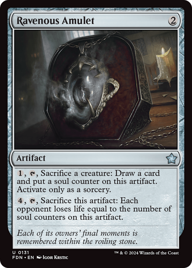 Ravenous Amulet [Foundations] - Card Brawlers