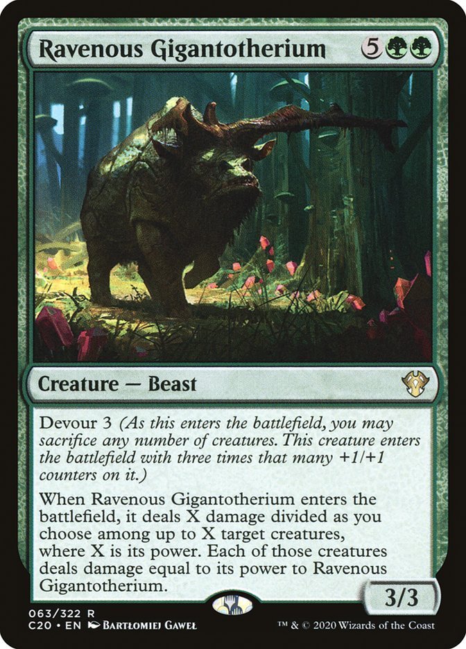 Ravenous Gigantotherium [Commander 2020] - Card Brawlers