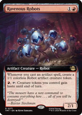 Ravenous Robots (Extended Art) (TMT-271) - Teenage Mutant Ninja Turtles - Card Brawlers