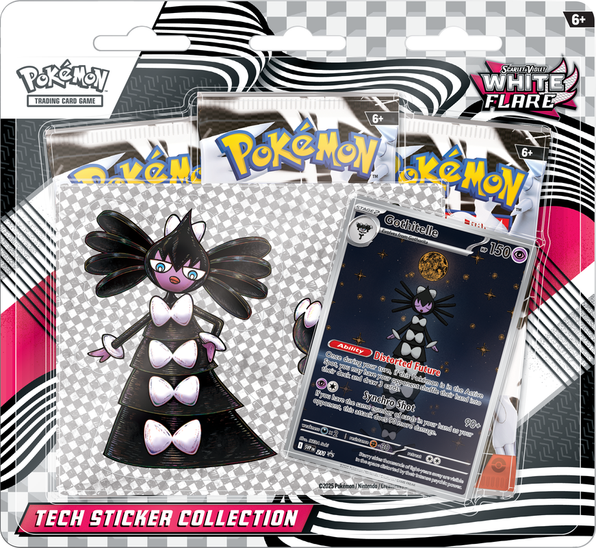 Pokemon TCG: Scarlet & Violet - White Flare - Tech Sticker Collection - The Pokemon Company - Card Brawlers | Quebec | Canada |