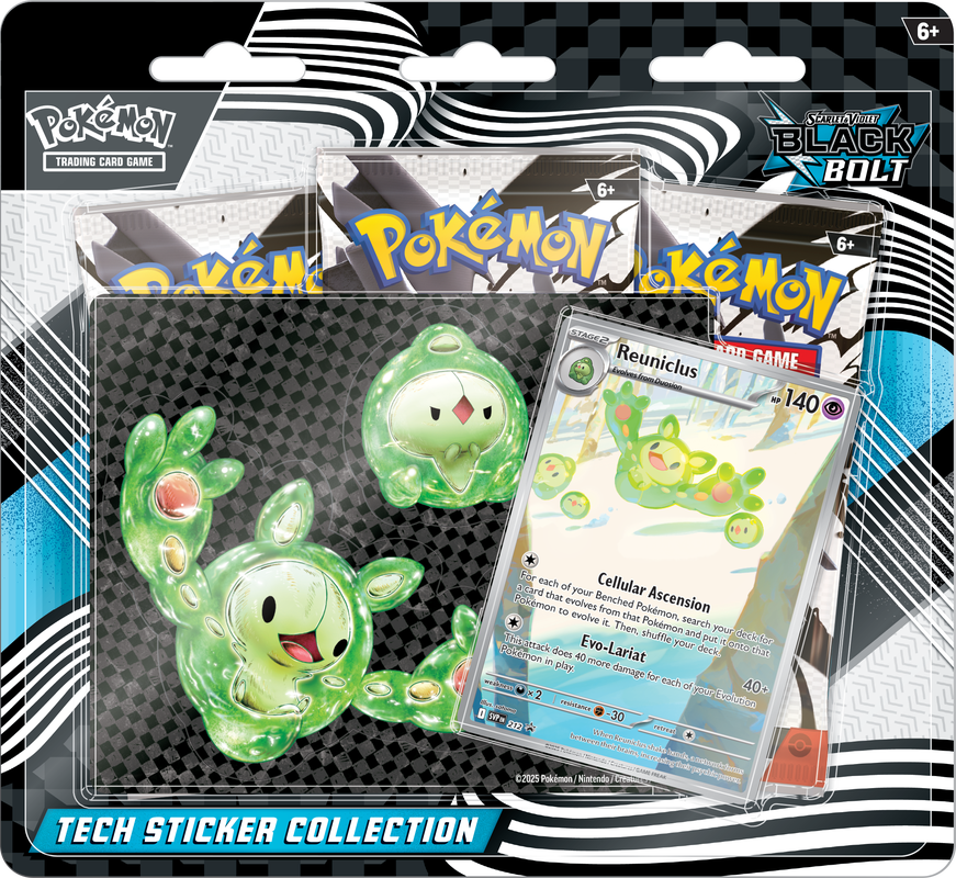 Pokemon TCG: Scarlet & Violet - Black Bolt - Tech Sticker Collection - The Pokemon Company - Card Brawlers | Quebec | Canada |