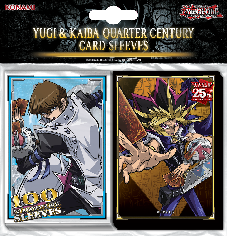 Yu-Gi-Oh! Yugi & Kaiba Quarter Century Sleeves 100ct (PREORDER) February 9, 2024 - Card Brawlers | Quebec | Canada | Yu-Gi-Oh!