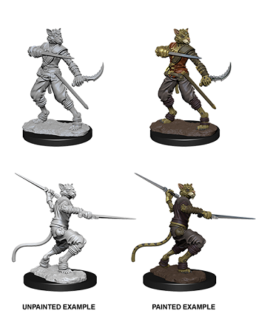 DND Unpainted Minis Male Tabaxi Rogue - Universal Distribution - Card Brawlers | Quebec | Canada |