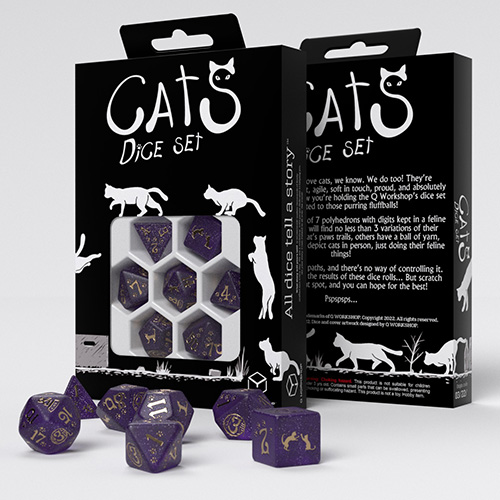 DND - Dice Set - Cats Purrito - Universal Distribution - Card Brawlers | Quebec | Canada |
