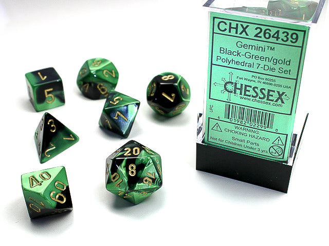 DND - Dice Set - Chessex Gemini 7 - Universal Distribution - Card Brawlers | Quebec | Canada |