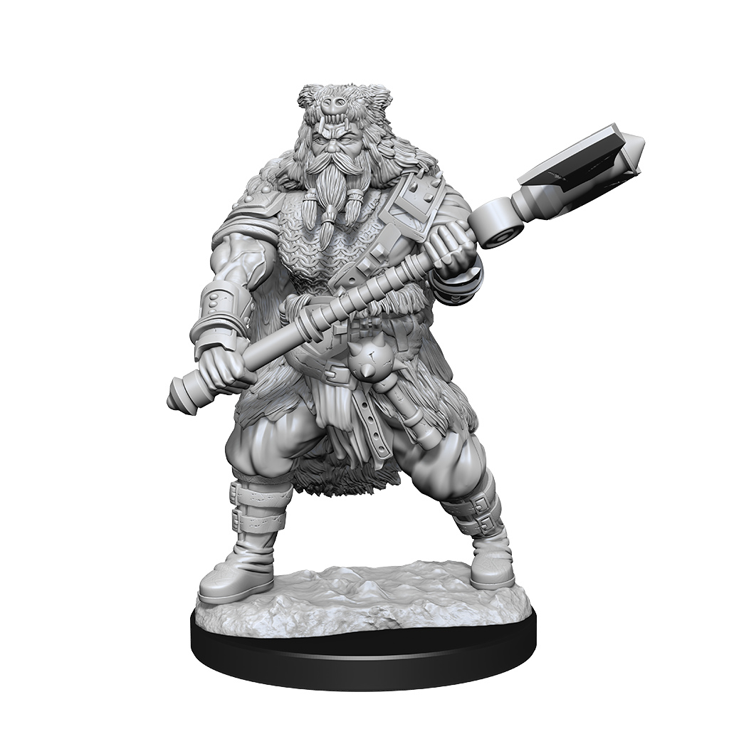 DND Unpainted Minis Human Barbarian Male - Universal Distribution - Card Brawlers | Quebec | Canada |