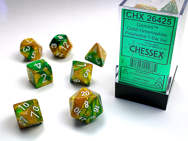 DND - Dice Set - Chessex Gemini 7 - Universal Distribution - Card Brawlers | Quebec | Canada |