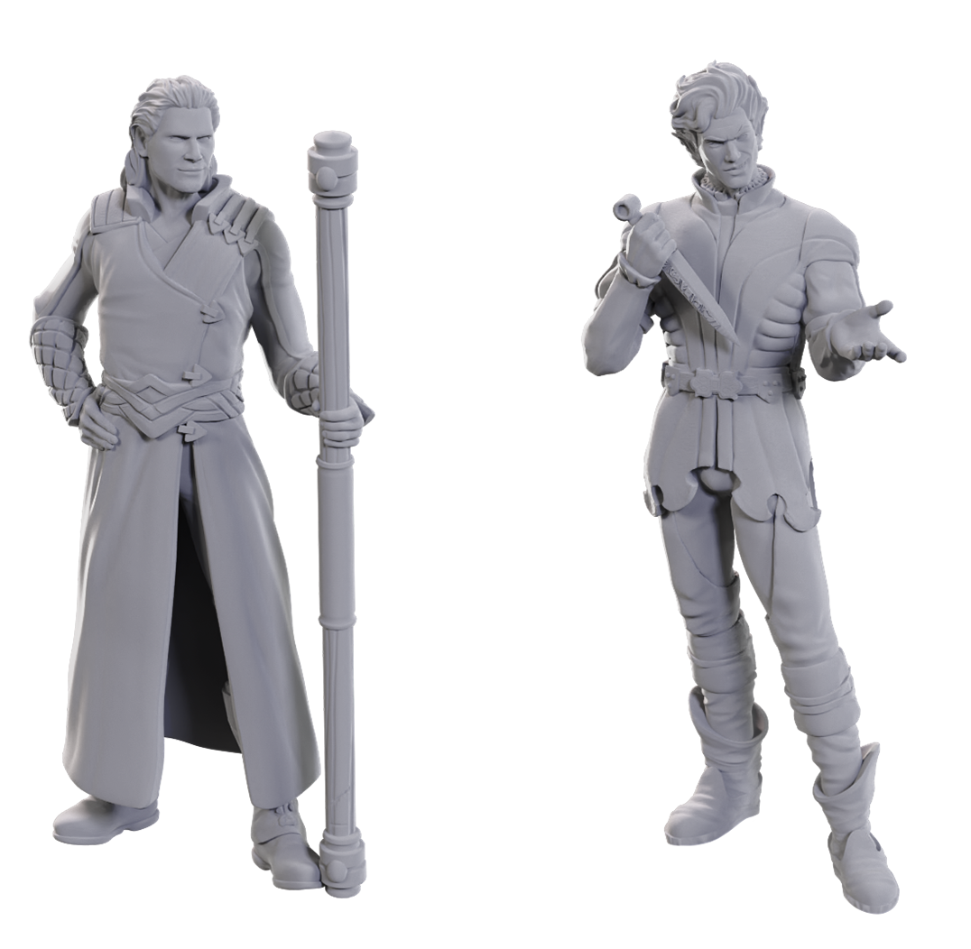 DND Unpainted Minis Special Edition Baldur's Gate 3 - Gale & Astarion - Universal Distribution - Card Brawlers | Quebec | Canada |
