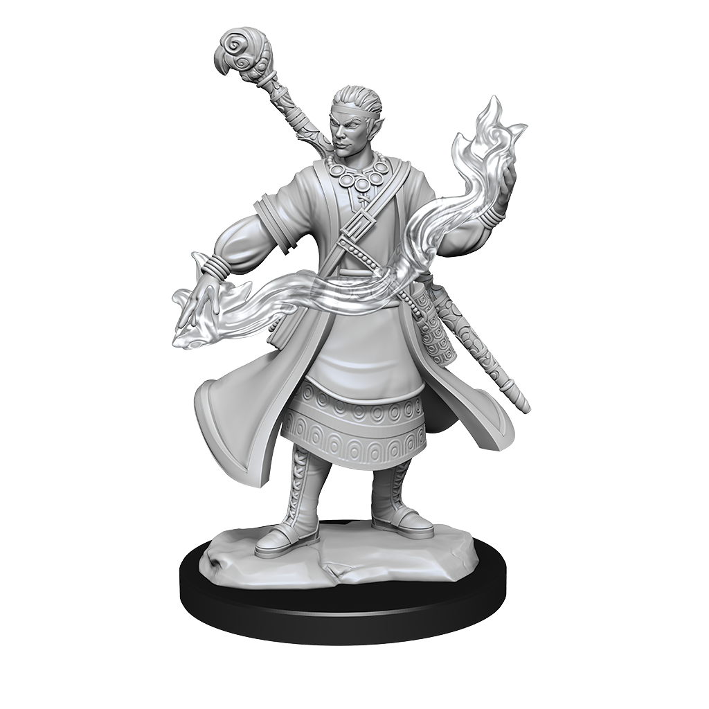 DND Unpainted Minis Half-Elf Wizard Male - Universal Distribution - Card Brawlers | Quebec | Canada |