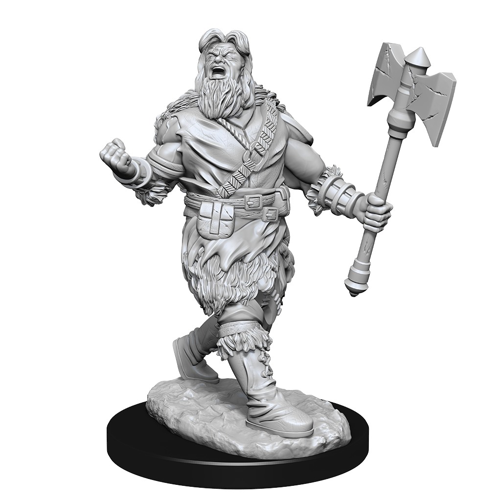 DND Unpainted Minis Human Barbarian Male - Universal Distribution - Card Brawlers | Quebec | Canada |
