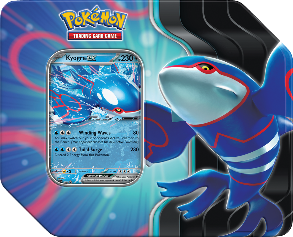 POKEMON AZURE LEGENDS TIN - Kyogre Ex - Pokémon - Card Brawlers | Quebec | Canada |