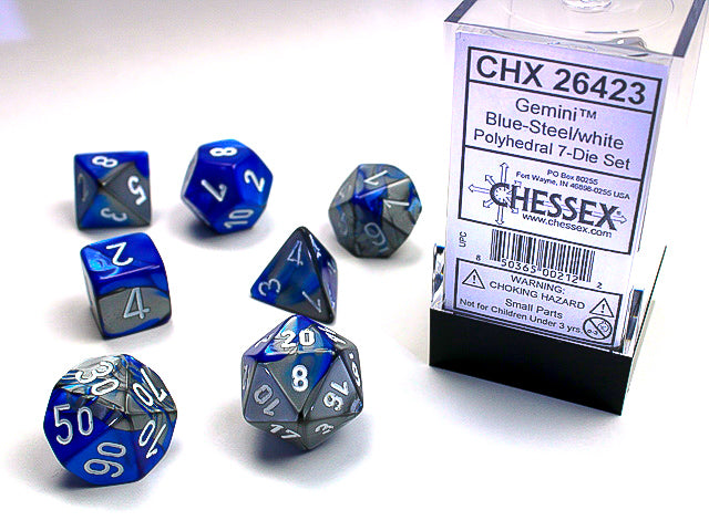 DND - Dice Set - Chessex Gemini 7 - Universal Distribution - Card Brawlers | Quebec | Canada |