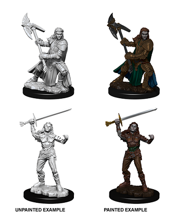DND Unpainted Minis Female Half-Orc Fighter - Universal Distribution - Card Brawlers | Quebec | Canada |