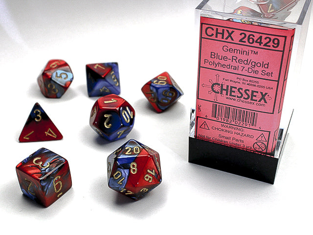 DND - Dice Set - Chessex Gemini 7 - Universal Distribution - Card Brawlers | Quebec | Canada |