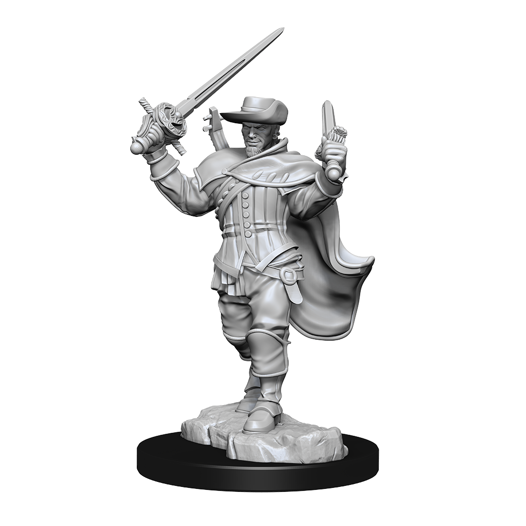 DND Unpainted Minis Human Bard Male - Universal Distribution - Card Brawlers | Quebec | Canada |