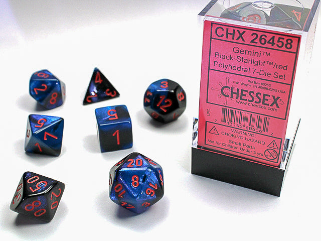 DND - Dice Set - Chessex Gemini 7 - Universal Distribution - Card Brawlers | Quebec | Canada |