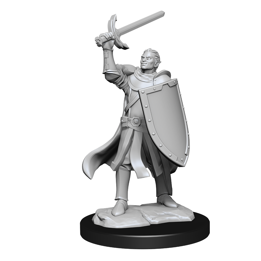 DND Unpainted Minis Half-Elf Paladin Male - Universal Distribution - Card Brawlers | Quebec | Canada |