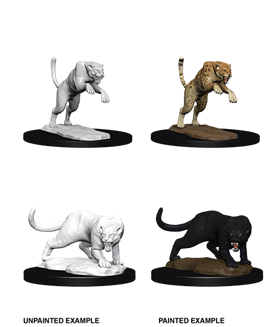 DND Unpainted Minis Panther/Leopard - Universal Distribution - Card Brawlers | Quebec | Canada |