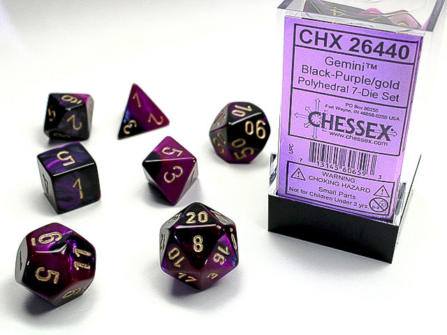 DND - Dice Set - Chessex Gemini 7 - Universal Distribution - Card Brawlers | Quebec | Canada |