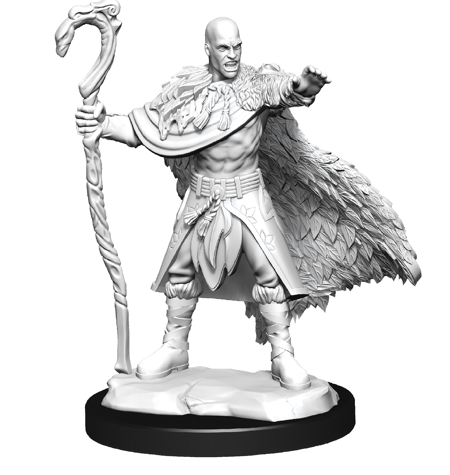 DND Unpainted Minis Human Druid Male - Universal Distribution - Card Brawlers | Quebec | Canada |