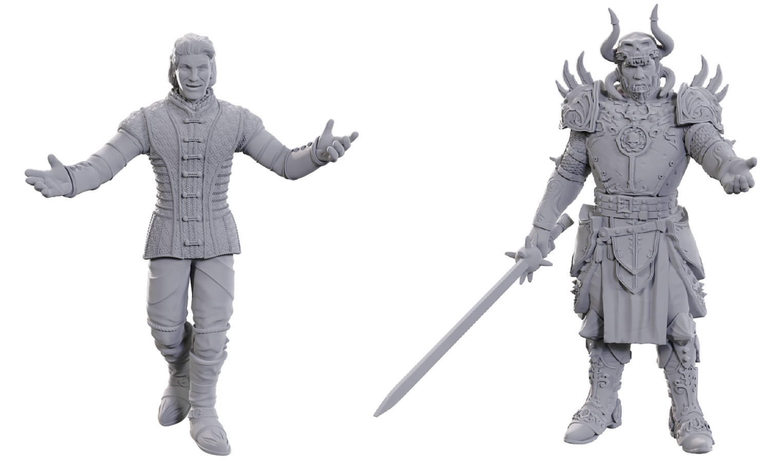 DND Unpainted Minis Special Edition Baldur's Gate 3 - Sarevok Anchev & Raphael - Universal Distribution - Card Brawlers | Quebec | Canada |