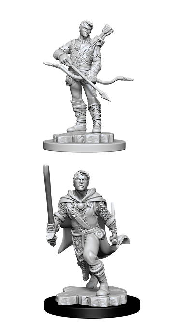 DND Unpainted Minis Male Human Ranger - Universal Distribution - Card Brawlers | Quebec | Canada |