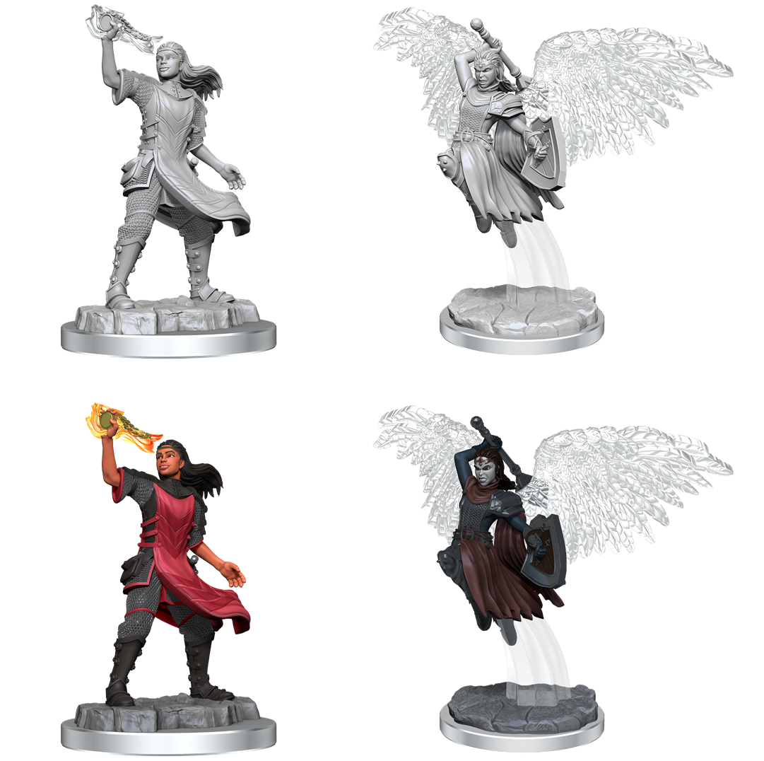 DND Unpainted Minis Aasimar Cleric Female - Universal Distribution - Card Brawlers | Quebec | Canada |