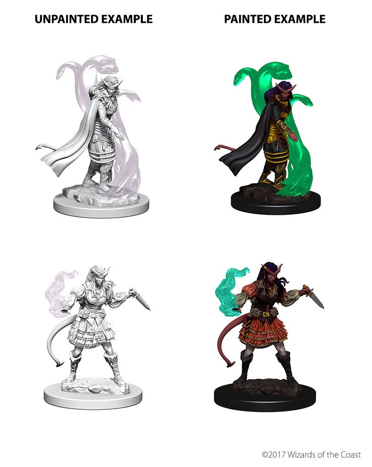 DND Unpainted Minis Tiefling Female Sorcerer - Universal Distribution - Card Brawlers | Quebec | Canada |