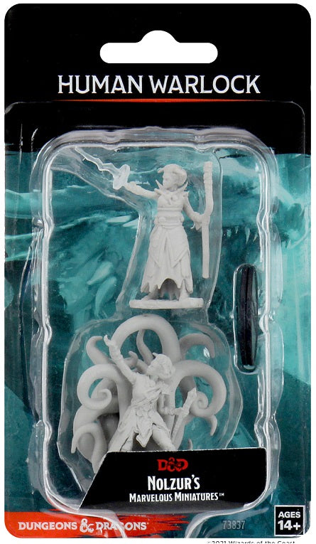 DND Unpainted Minis Female Human Warlock - Universal Distribution - Card Brawlers | Quebec | Canada |