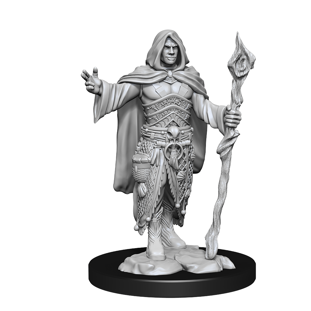 DND Unpainted Minis Human Druid Male - Universal Distribution - Card Brawlers | Quebec | Canada |