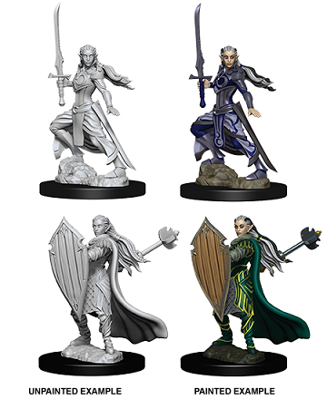 DND Unpainted Minis Female Elf Paladin - Universal Distribution - Card Brawlers | Quebec | Canada |