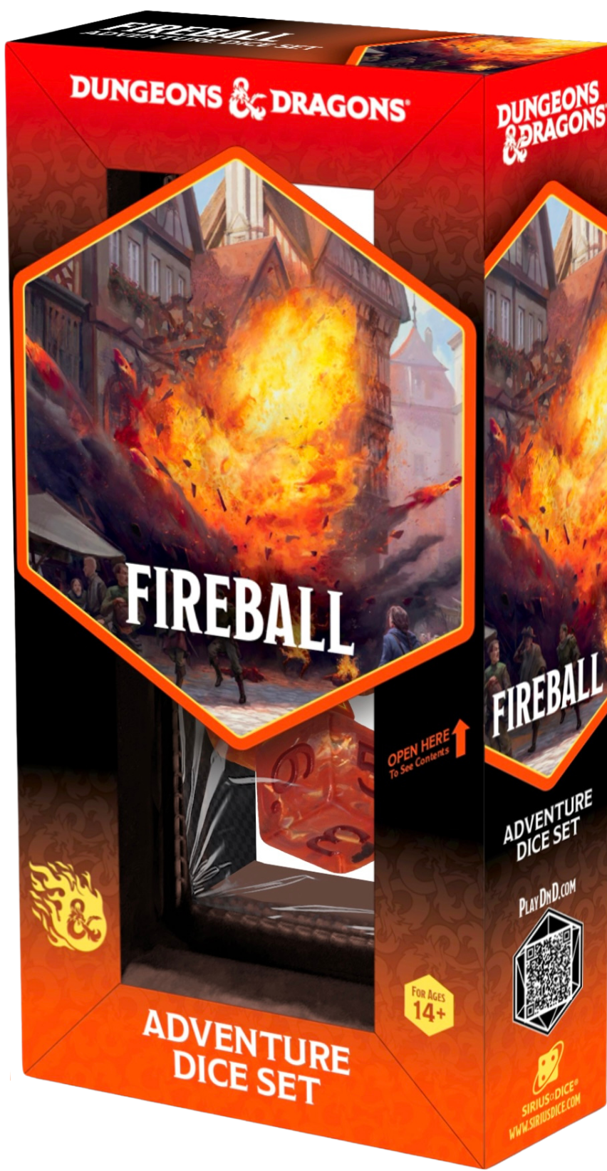 DND - Dice Set - Fireball - Universal Distribution - Card Brawlers | Quebec | Canada |