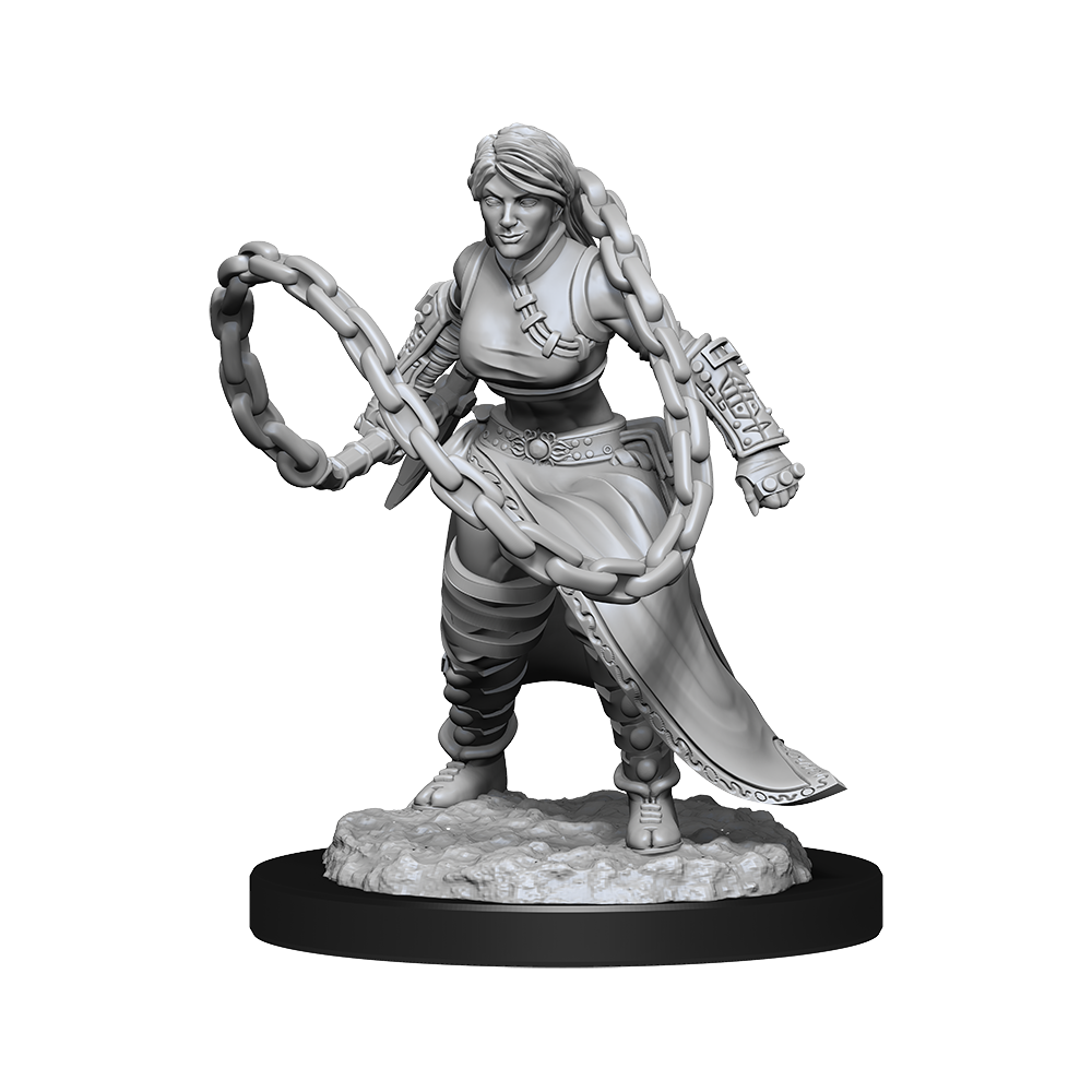 DND Unpainted Minis Human Monk Female - Universal Distribution - Card Brawlers | Quebec | Canada |