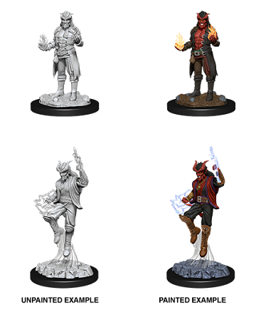 DND Unpainted Minis Male Tiefling Sorcerer - Universal Distribution - Card Brawlers | Quebec | Canada |