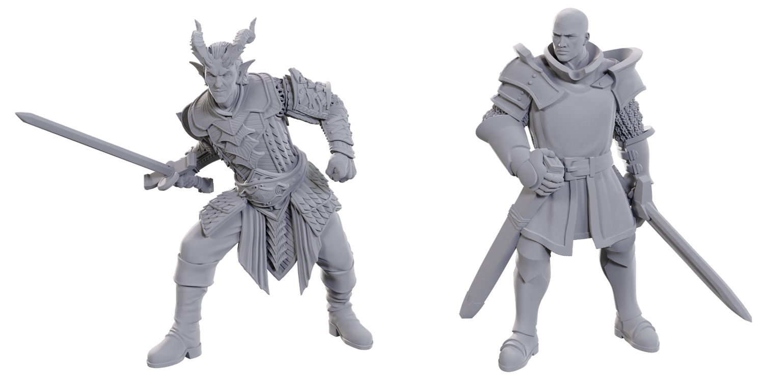 DND Unpainted Minis Special Edition Baldur's Gate 3 - Ulder Revenguard & Zevlor - Universal Distribution - Card Brawlers | Quebec | Canada |