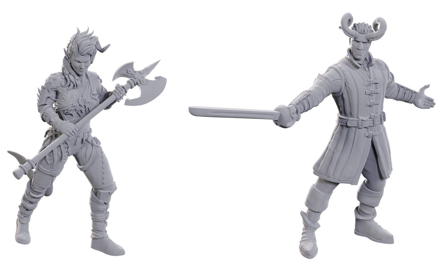 DND Unpainted Minis Special Edition Baldur's Gate 3 - Wyll & Karlach - Universal Distribution - Card Brawlers | Quebec | Canada |