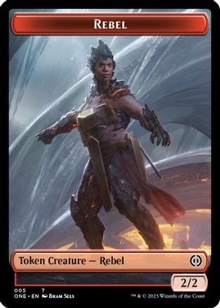 Rebel // Phyrexian Goblin Double-sided Token (ONE-) - Phyrexia: All Will Be One - Card Brawlers