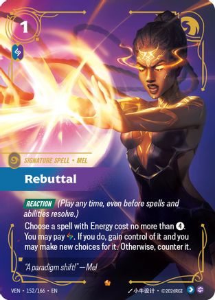 Rebuttal (152/166) - Vendetta Foil - Card Brawlers