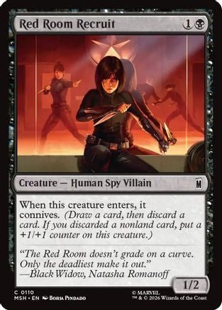 Red Room Recruit (MSH-110) - Marvel Super Heroes Foil - Card Brawlers