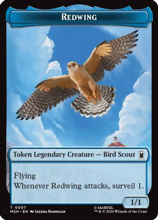 Redwing // Zabu Double-Sided Token (MSH-7 // 16) - Marvel Super Heroes Foil - Card Brawlers