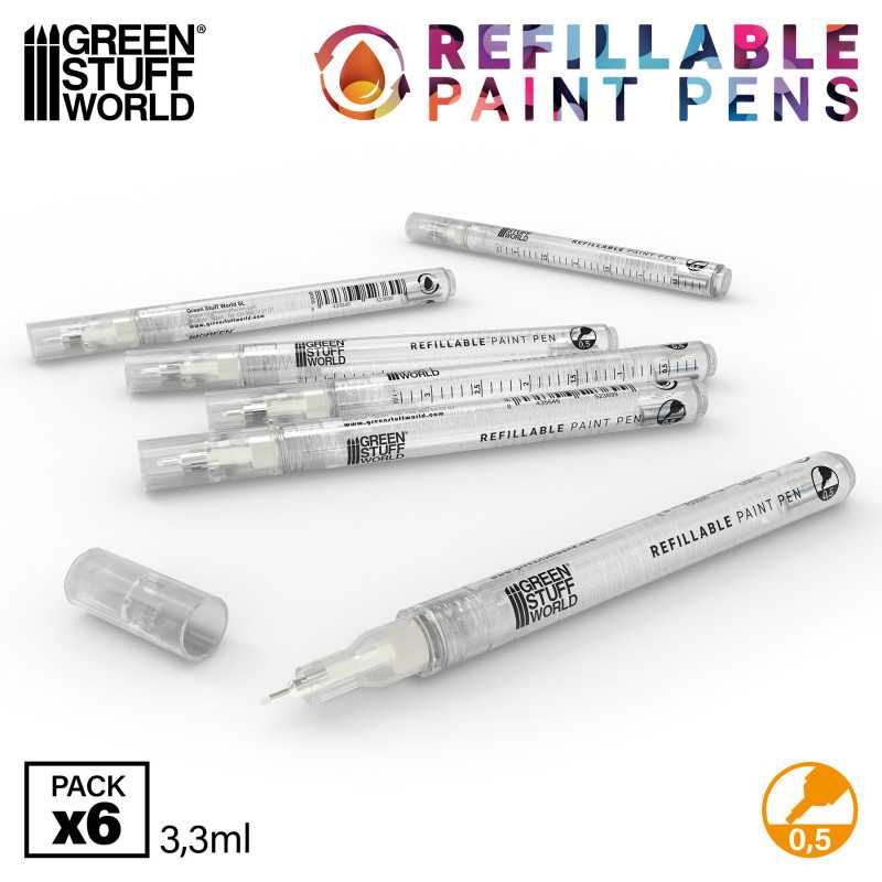 Green Stuff World - Refillable Paint Pens 0.5 - Green Stuff World - Card Brawlers | Quebec | Canada |