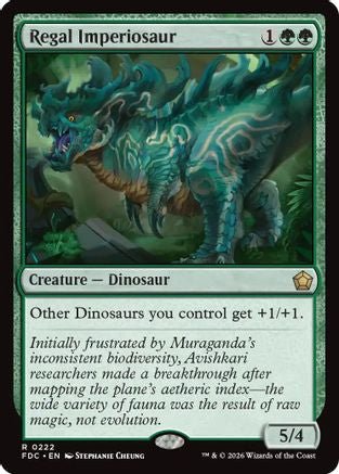 Regal Imperiosaur (FDC-222) - Commander: Foundations - Card Brawlers