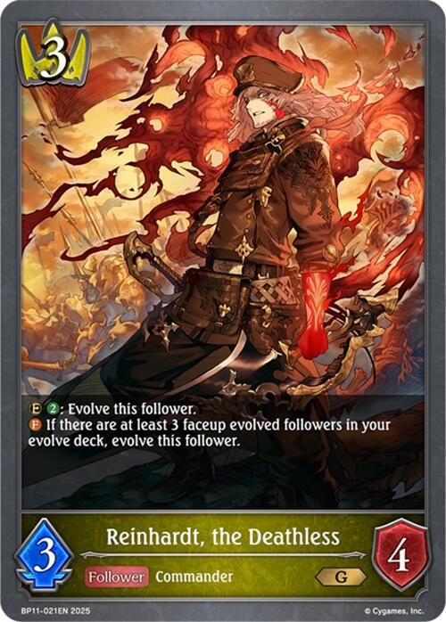 Reinhardt, the Deathless (BP11 - 021EN) [Bullet of Fate] - Card Brawlers