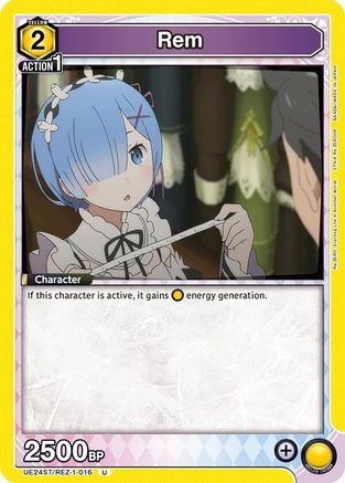 Rem (016) (UE24ST/REZ-1-016) - UE24ST ReZERO Starting Life in Another World Starter Deck - Card Brawlers