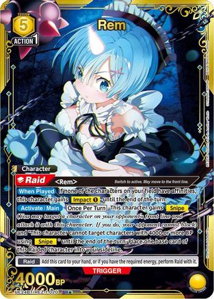 Rem (020) (SR*) (UE24BT/REZ-1-020) - UE24BT ReZERO Starting Life in Another World Foil - Card Brawlers