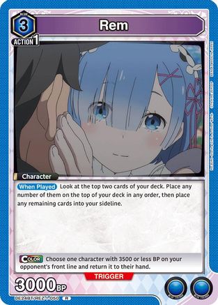 Rem (050) (UE24BT/REZ-1-050) - UE24BT ReZERO Starting Life in Another World Foil - Card Brawlers