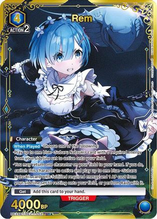 Rem (052) (SR*) (UE24BT/REZ-1-052) - UE24BT ReZERO Starting Life in Another World Foil - Card Brawlers