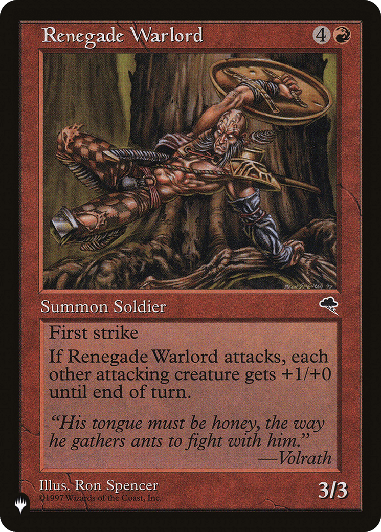 Renegade Warlord [The List] - Card Brawlers