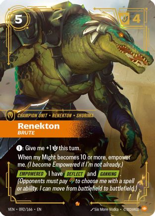 Renekton - Brute (092/166) - Vendetta Foil - Card Brawlers