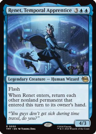 Renet, Temporal Apprentice (TMT-050) - Teenage Mutant Ninja Turtles Foil - Card Brawlers